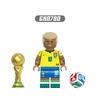 Football Series Educational Bags Assemble Toy Figures OPP Bag Kids Building Blocks Model Collectible