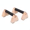 2 Pieces Wood Parallettes Stable Design Wooden Handles Ergonomic Grip Pressup
