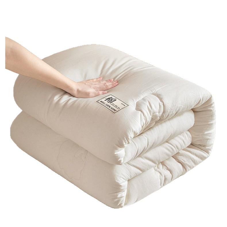 Class A Antibacterial Xinjiang Cotton Quilt - 100% Pure Cotton Filling for Spring, Autumn, and Warm Winter Dormitory Use