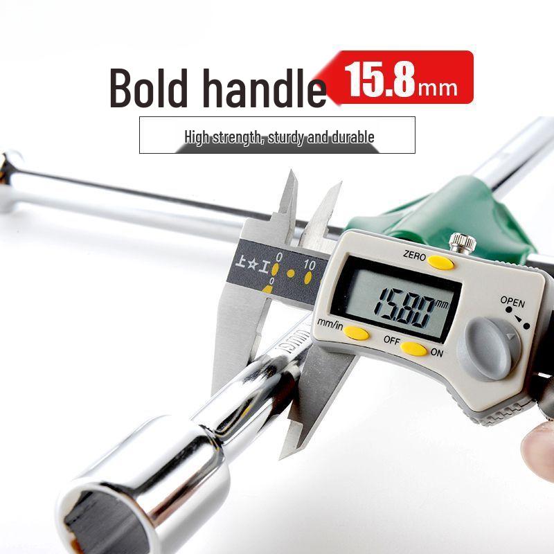 Extended Car Tire Wrench Set for Easy Tire Changing