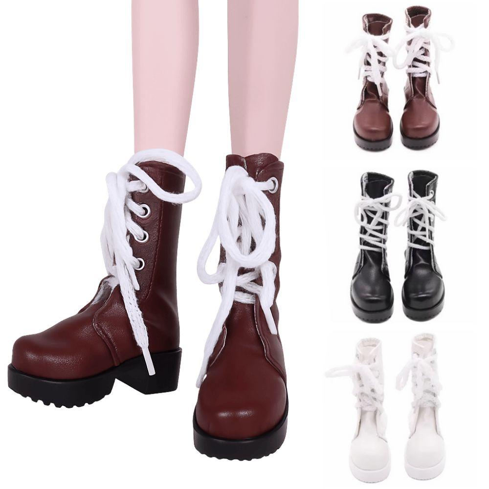 Retro Brown Doll Boots Casual Wearing Doll Long Boots Fashion 60cm Doll Shoes  DIY Toy