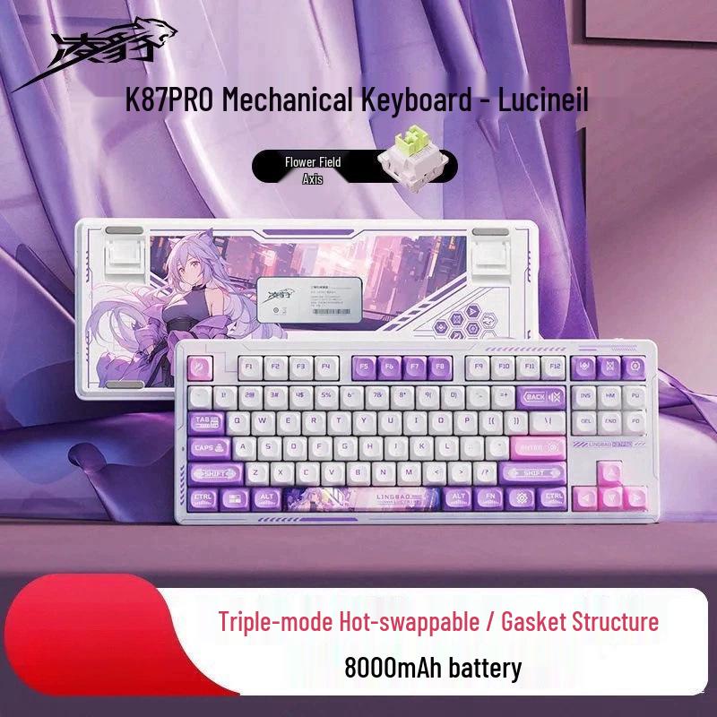 K87 Tri-Mode Customizable Bluetooth Wireless Mechanical Gaming Keyboard