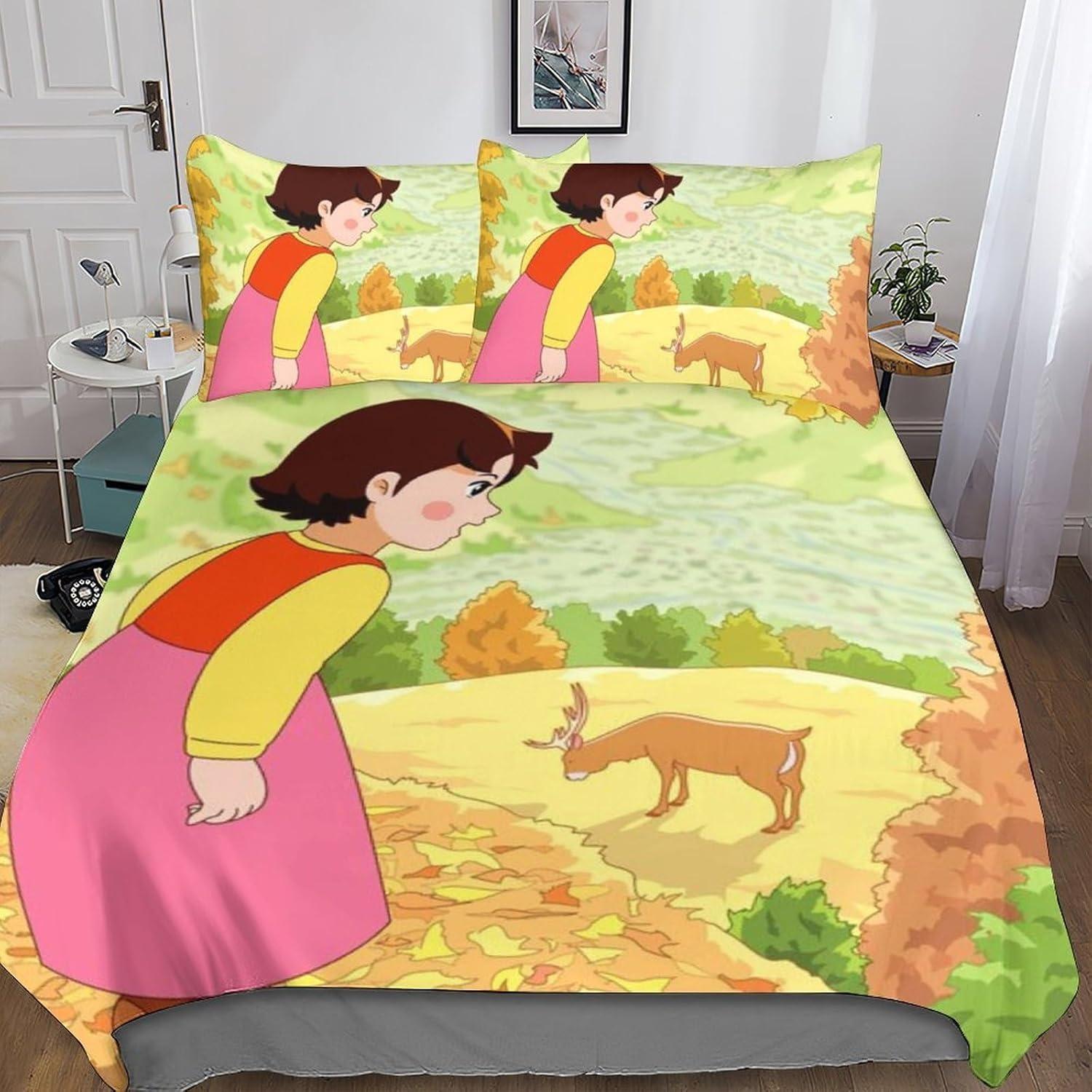 Heidi Het Meisje Uit De Alpen BeddengoedHeidi Beddengoed CollectieHeidi En Familie Dekbedovertrek CollectieSlaapkamer Decoratie 135x200cm 2pcs