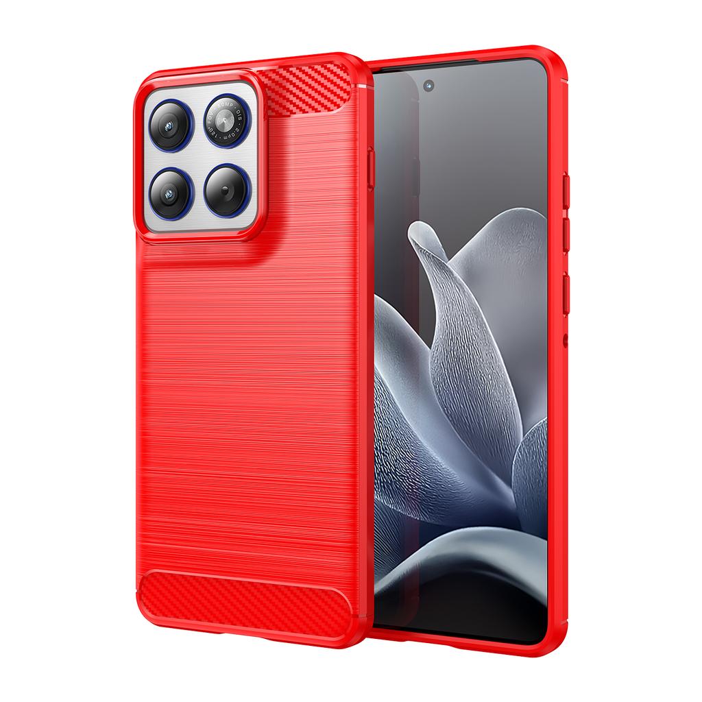 Pro Motorola Edge 70 5G TPU pouzdro Ochranný kryt telefonu Textura uhlíkových vláken Kartáčovaný