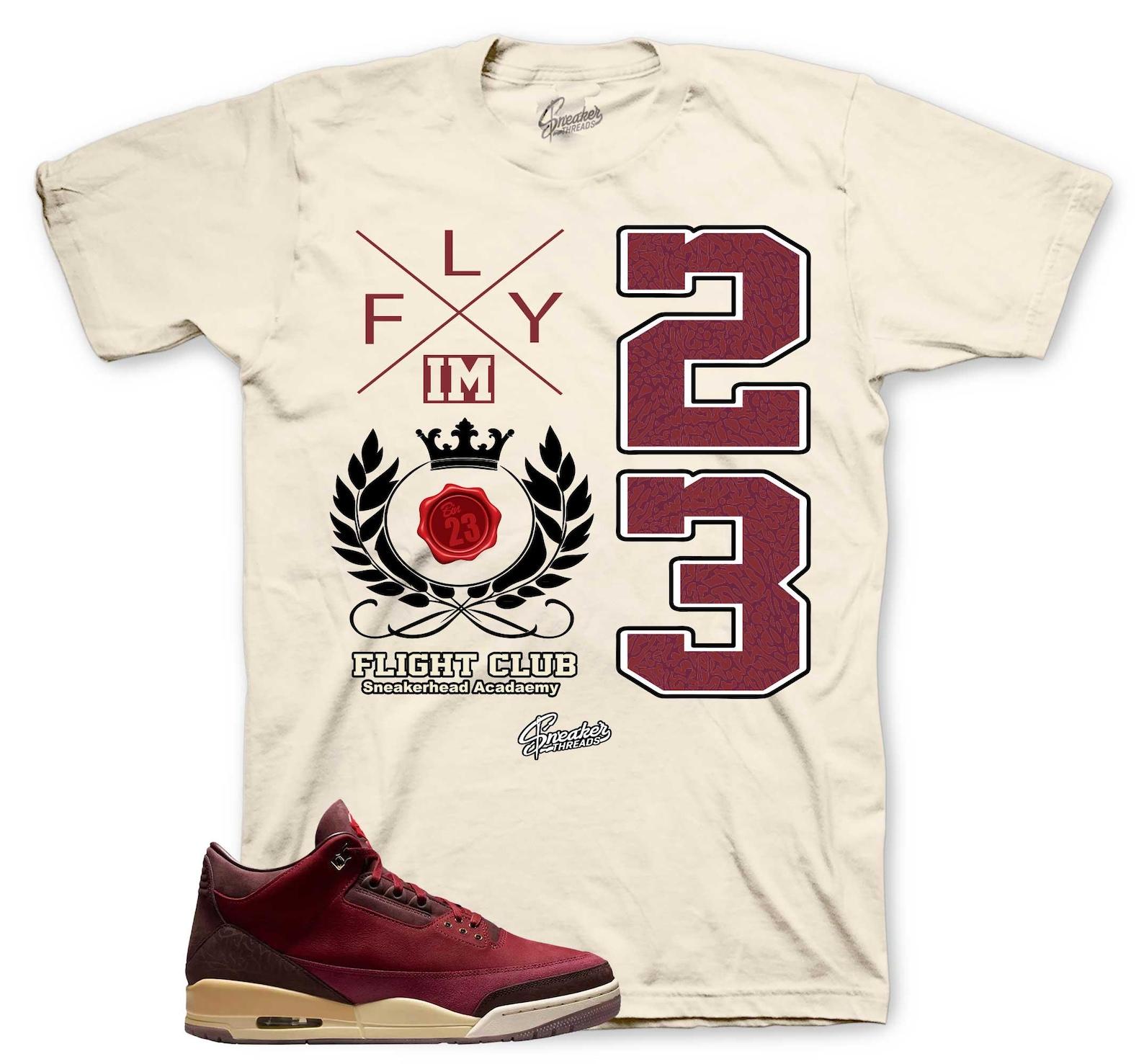 T-Shirts To Match Retro 3 BIN 23 Sneakers - Flight CresT-Shirt 3XL