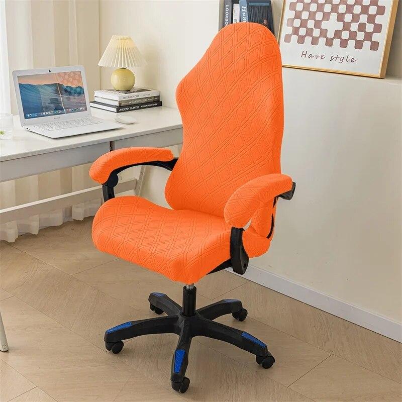 1 sada Spandex potah na kancelářskou židli Stretch Počítačová herní potah na židli Jacquard Elastické křeslo Potahy na sedák Housse De Chaise