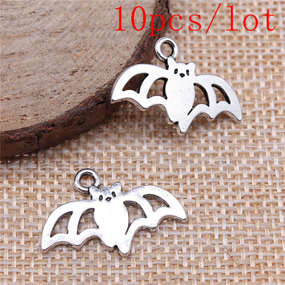 

Подвески для изготовления ювелирных изделий, комплект подвесок, ювелирные аксессуары «сделай сам», подвески в виде летучей мыши 10pcs-16x24mm-B14689