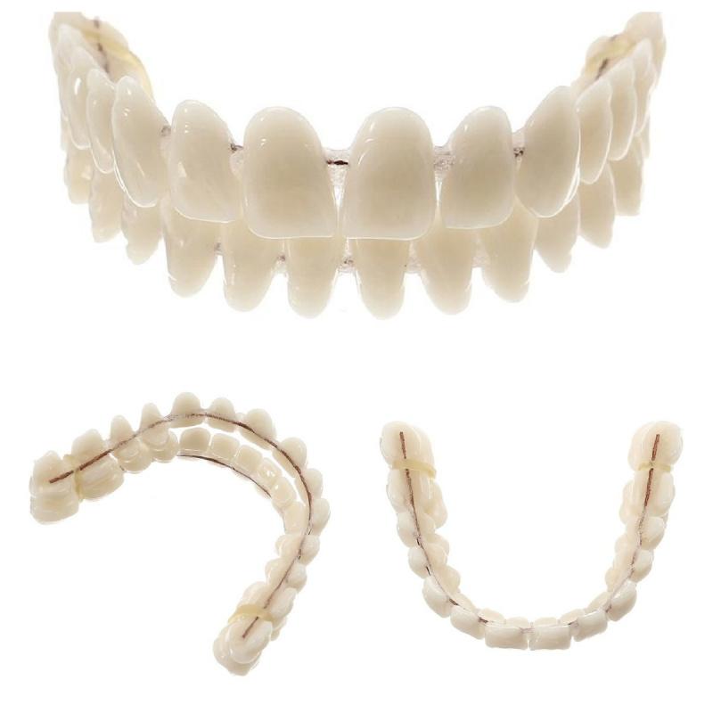 New Smile Teeth Upper & Bottom Set Denture Veneers Dental Tooth Cover
