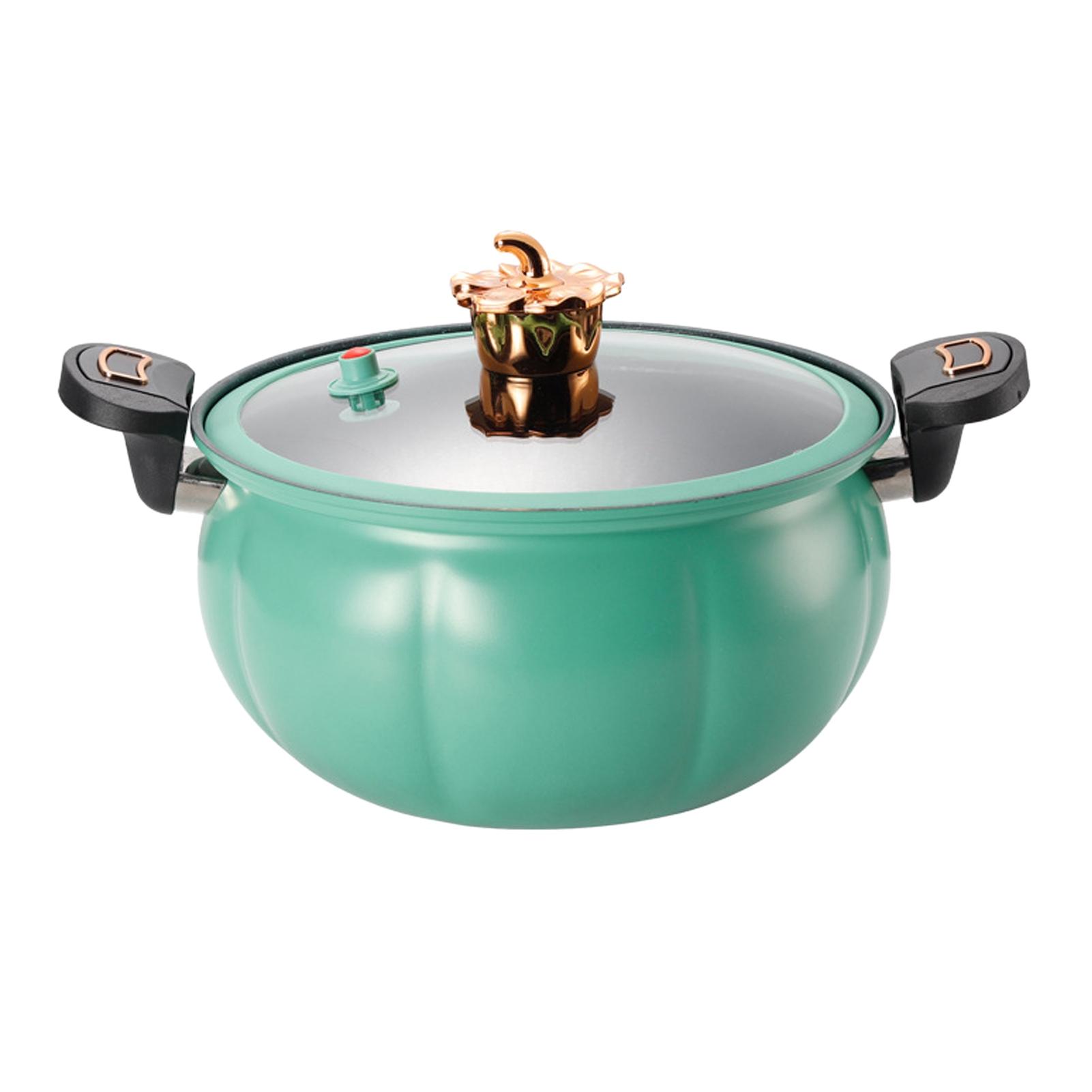 

Микро-скороварка тыквенная антипригарная многофункциональная кастрюля для супа газовая плита универсальный кухонный инструмент 28cm / 11.0in зелёный