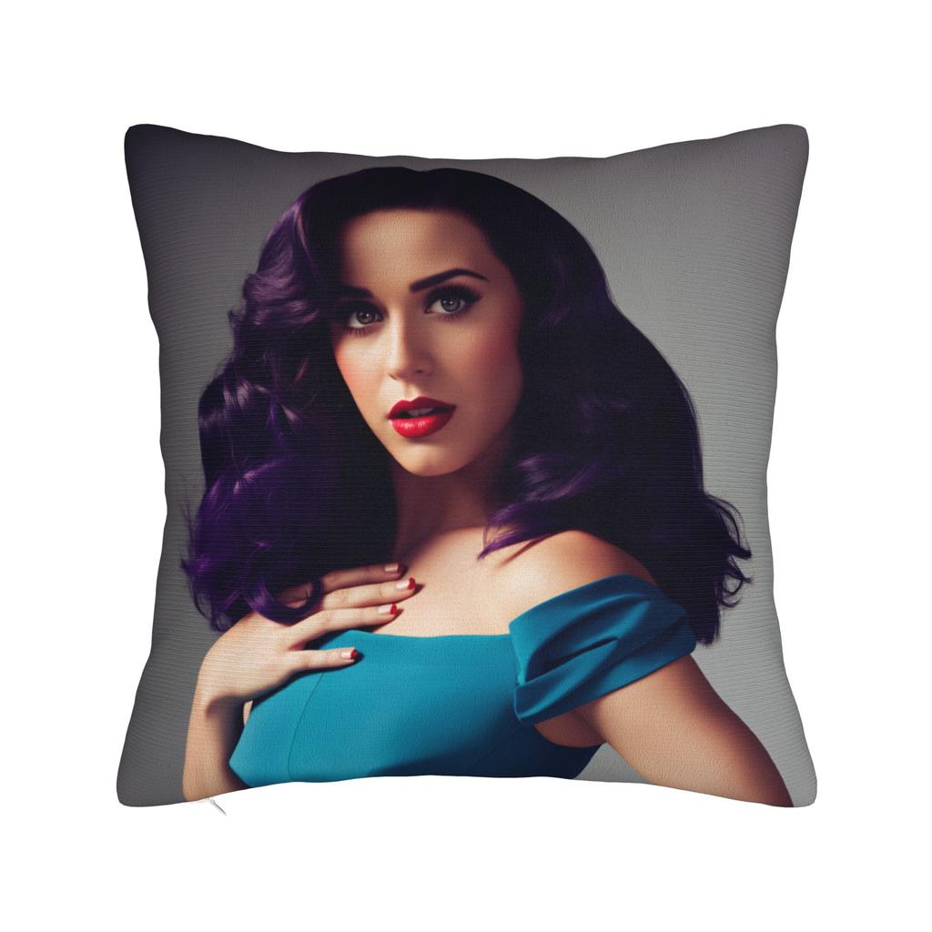 Pillow Case American singer K-Katy P-Perry Soft Pillow Cover For Sofa Car Home Decor Retro Trendy Pillowcases