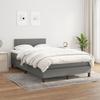 Vidaxl Kontinentalbett Mit Matratze, Dunkelgrau, 120X190Cm Stoff