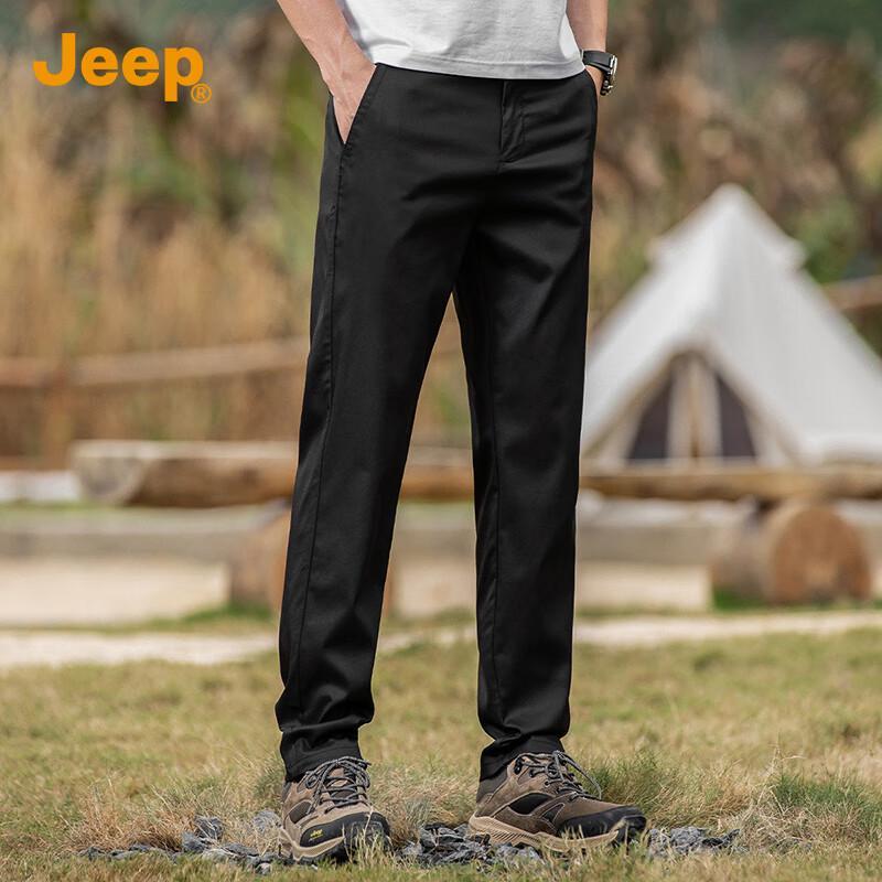 Jeep Men's Tencel Lyocell Blend Straight Fit Casual Business Pants