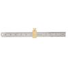 Solid Brass Steel Ruler Positioning Tool Fixed Block Angle Woodworking Line Locator Steel Ruler Stop Fence