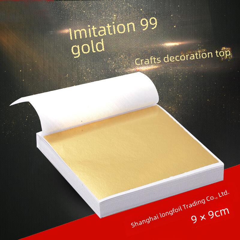Taiwan Gold 9 Cm Gold Line Nail Art Stickers, 100-Piece Gold Foil Decoration