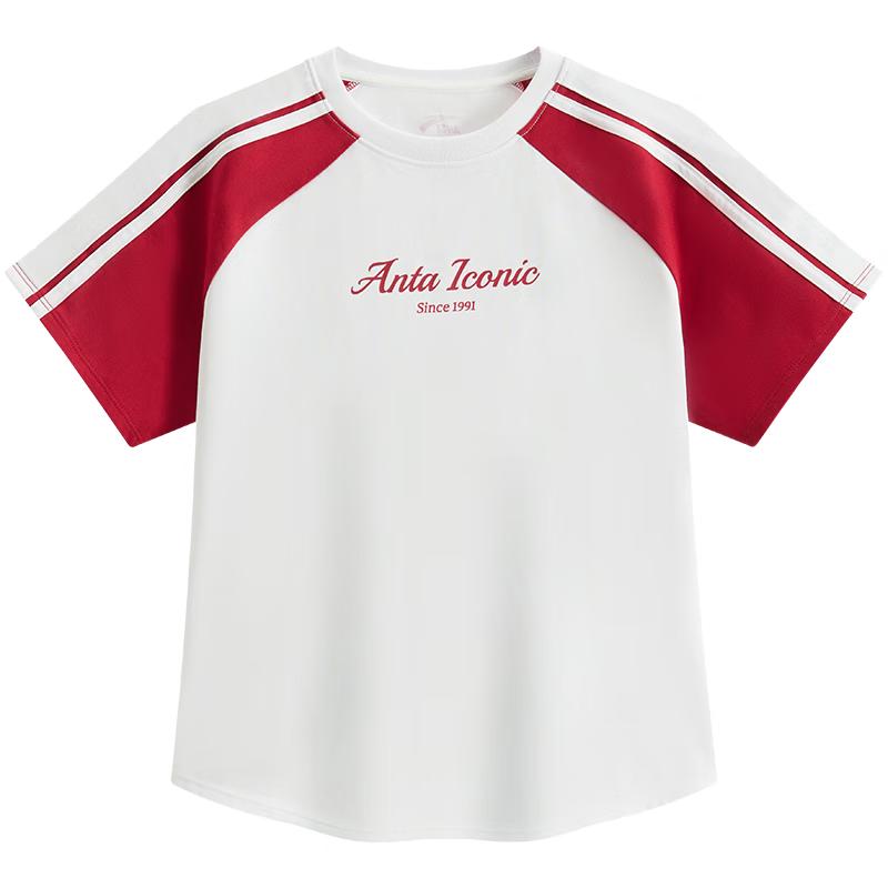 

Anta Girls Breathable Knit Short Sleeve T-Shirt 140