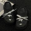 Silver Shoelace Hole Decorations: Removable Resin Shoe Flowers & Buckles