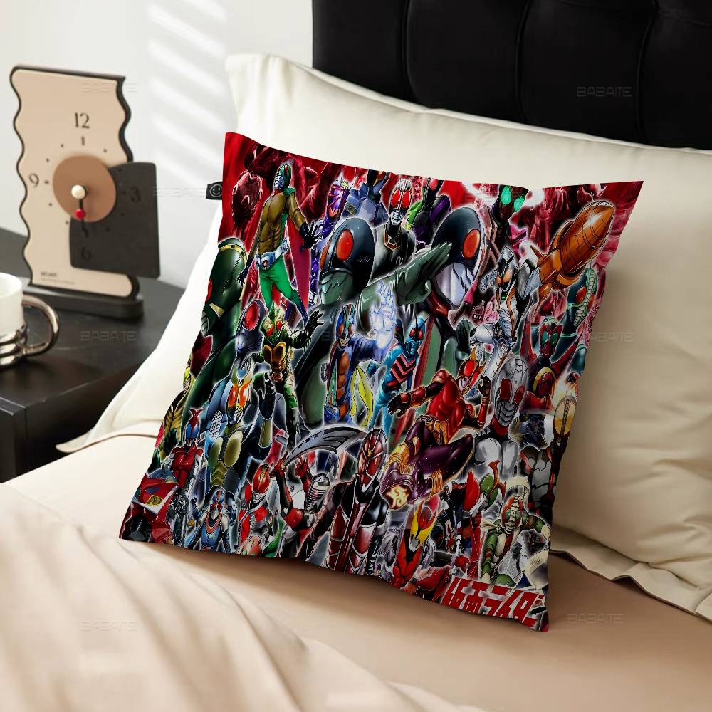 Kamen Rider Series Pillow Cover For Bedroom Room And Living Room Sofa Decorative Cushion Cover