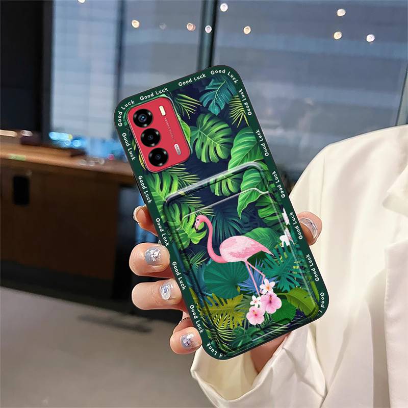 Graffiti Fashion Design Phone Case For ZTE Blade V40 Vita/A72 Anti-dust Waterproof Card Bag Full Wrap Dirt-resistant TPU