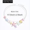 Macaron Color Shell Clavicle Chain Starfish Pearl Accessories Women's High Sense Summer Seaside Necklace