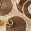 1pcs Hot Selling Fringe Eco-friendly Polyester Cheap Table Mat Placemats Kitchen Mat Mantel Individual Para Mesa Set De Table