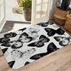 1PC Butterfly Pattern Kitchen Rugs Non-Slip Door Mats Pop Design Bathroom Rug Bath Mat Carpet for Home Sink Laundry Decor