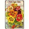 Vintage Floral Metal Tin Sign X Cm Retro Garden Horticulture Art Print for Home Kitchen Bar Decor Perfect for