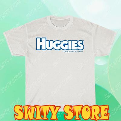 Huggies Ultra Dry Nappies Logo Diapers T-Shirt Logo T-shirt Funny Size S To 5XL