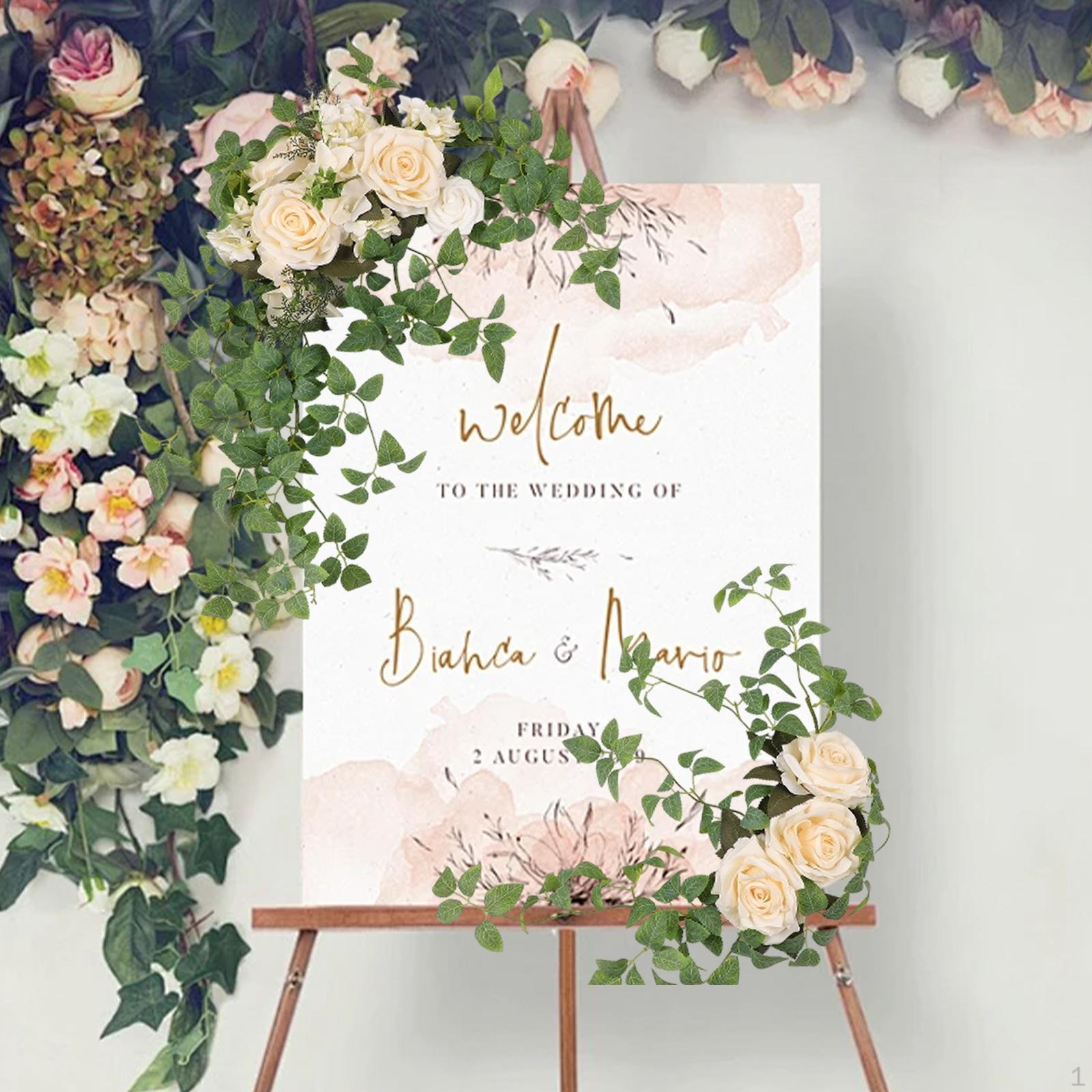 

2 шт. Весільна арка Квіти Штучні квіти Крафт Гірлянда Прикраса для вуличних вечірок