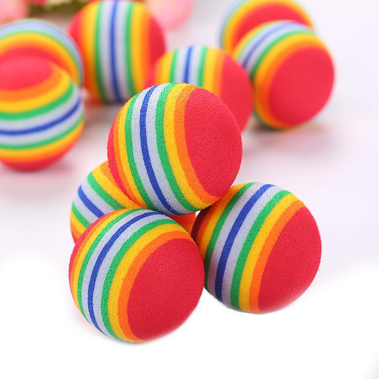 EVA Rainbow Ball Interactive Cat Toy