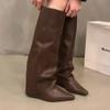 2026 New Wedges Women's High Heels Pointed Toe Designer Shoes High Heels Fashion Luxury Boots Winter Sexy Mujer Chelsea Botas