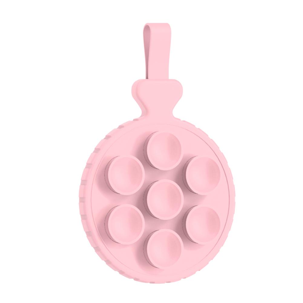 

Магнитный держатель для телефона на присоске с ручным ремешком, держатель-грип для телефона для серии iPhone 15/14/13/12 для видео в TikTok и селфи розовый