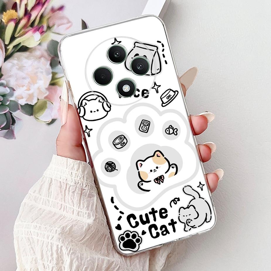 For Oppo Reno 12F 5G Case Reno12 FS CPH2637 Colorful Flowers Painted Cover Soft Silicone Case For Oppo Reno12 F 4G Reno12F Shell