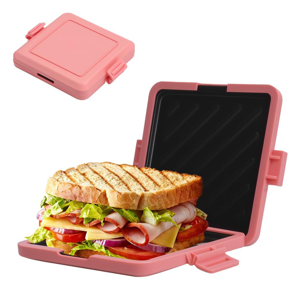 Microfiber Silicon Toast Pan For Breakfast Sandwich And Hot Dog Cooking