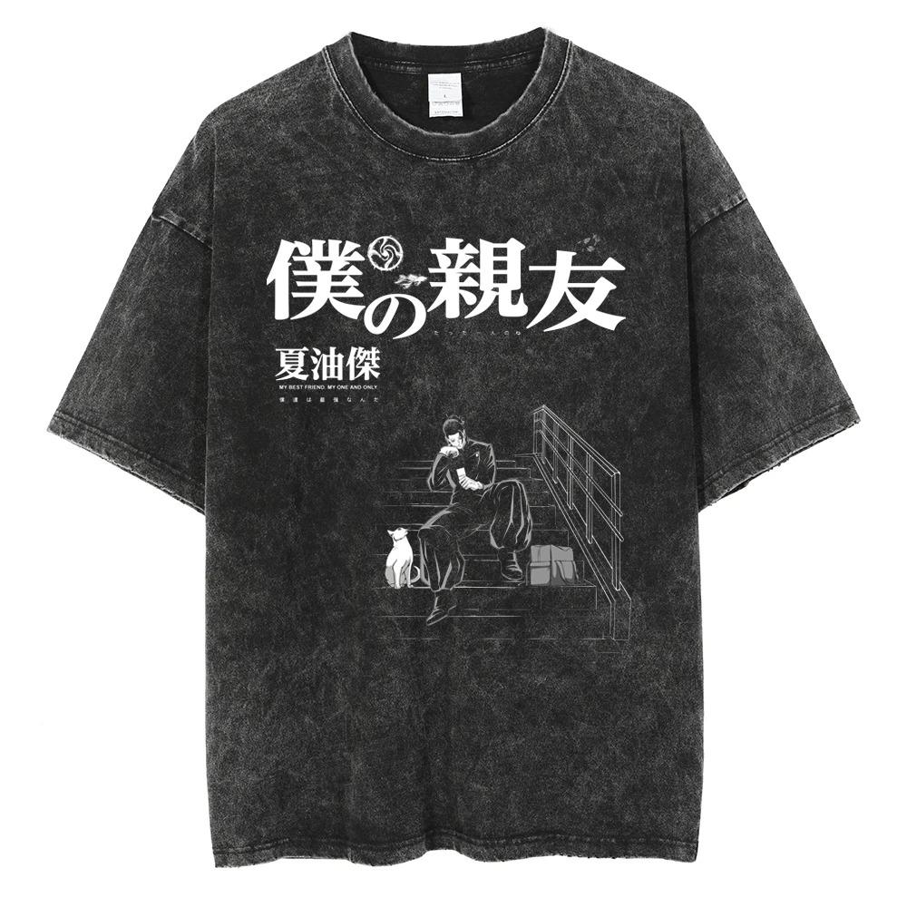 Hot Anime Jujutsu Kaisen Zenin Maki Cooles bedrucktes T-Shirt Männer Frauen Klassische T-Shirts Harajuku Männliches gewaschenes Baumwoll-Manga-T-Shirt