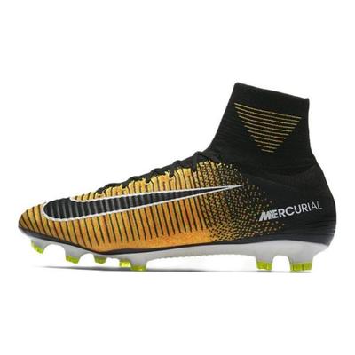 Nike Kopačky Mercurial Superfly 5 FG Laserově oranžové Pánské černé bílé voltové 831940-801