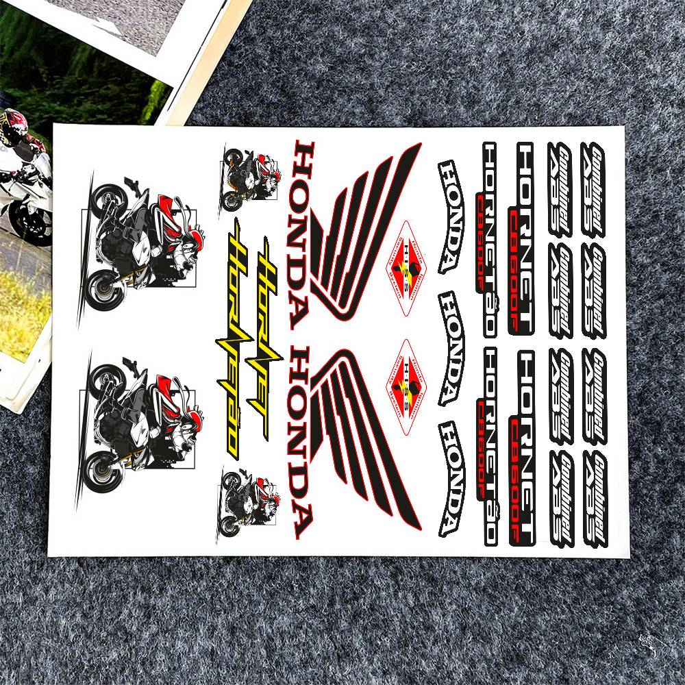 honda-hornet Stickers Moto Sticker Auto Body Bumper Windows Motorcycle Laptop Walls Vinyl Decal Car Tuning Accessories T6