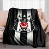 Coperta Besiktas Crest Legacy 1903 Adatta per Divani, Letti, Uffici e Campeggio - Regalo Perfetto per Halloween Natale