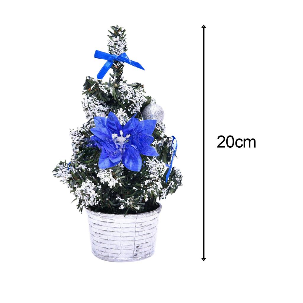 Small Christmas Tree 20cm DIY Collectible Xmas Gift Artificial Green Tree for