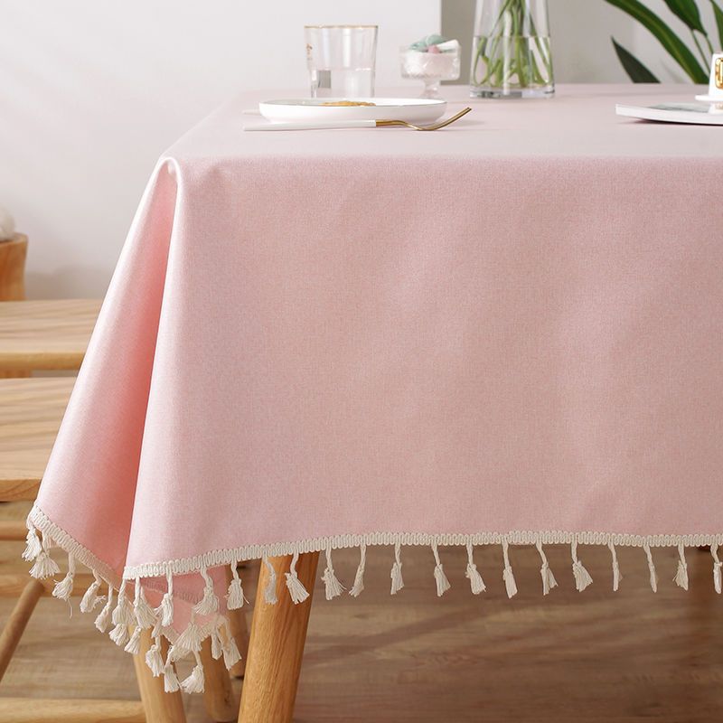 Rectangle Tablecloth Cotton Linen Square Waterproof Table Cloth Oil-Proof Table Cover For Home Kitchen Garden Restaurant Decor