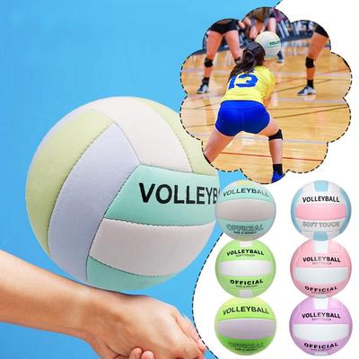 Official Size 5 Volleyball, Soft Indoor Outdoor Volleyball For Game Gym Training Beach Play Volleyballs For Beginner Teenager