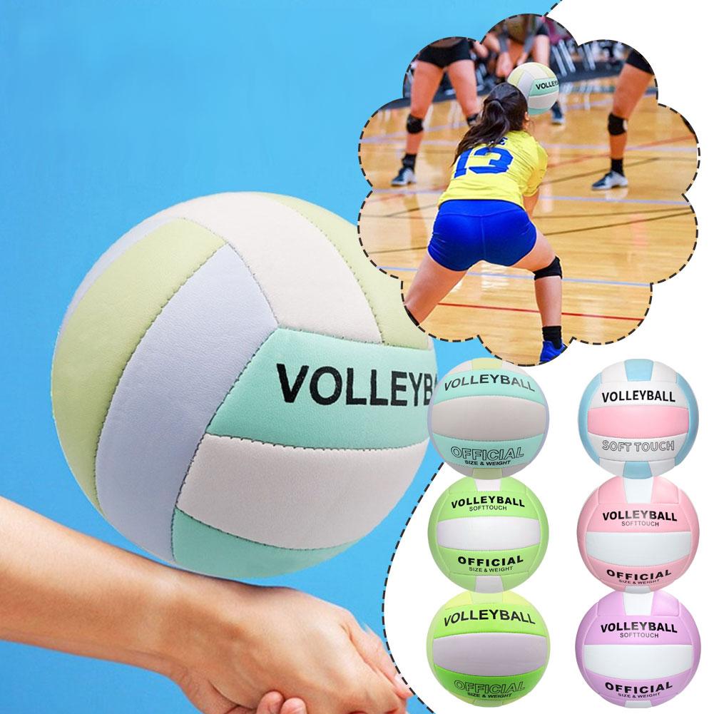 Official Size 5 Volleyball, Soft Indoor Outdoor Volleyball For Game Gym Training Beach Play, Volleyballs For Beginner, Teenager