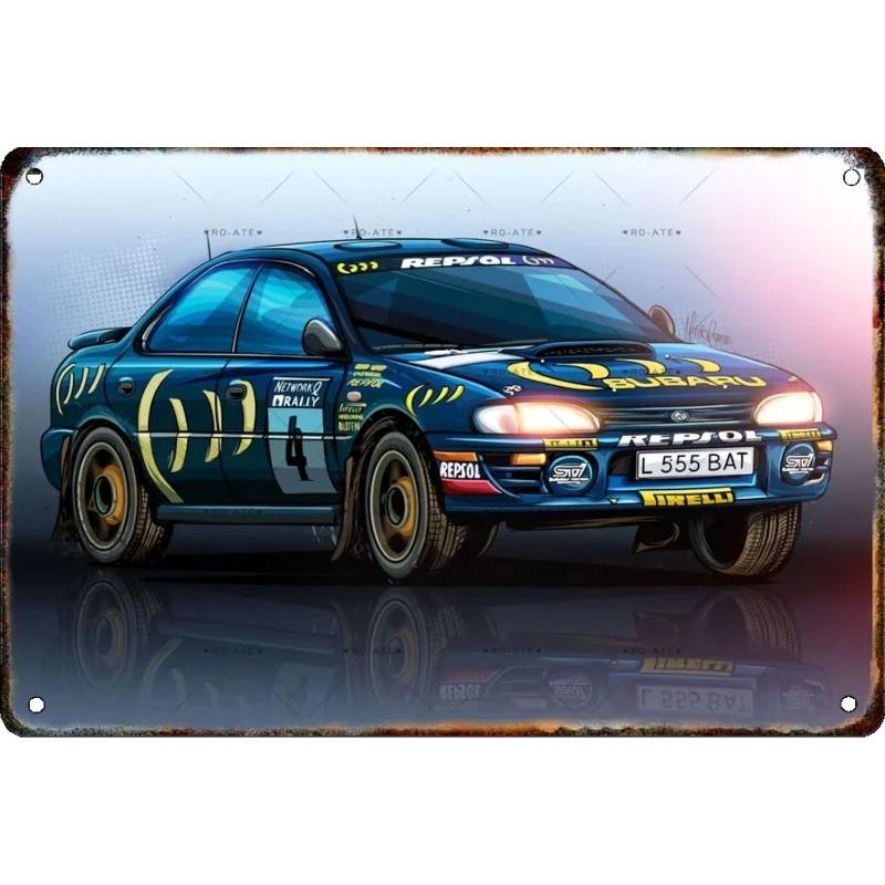 Kovová nástěnná cedule Bar v garáži, Dekorativní plaketa do interiéru auta 20x30cm