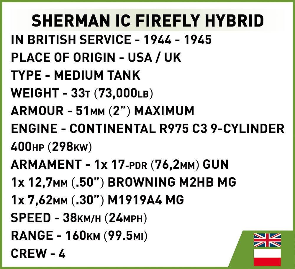 COBI SHERMAN FIREFLY 2276