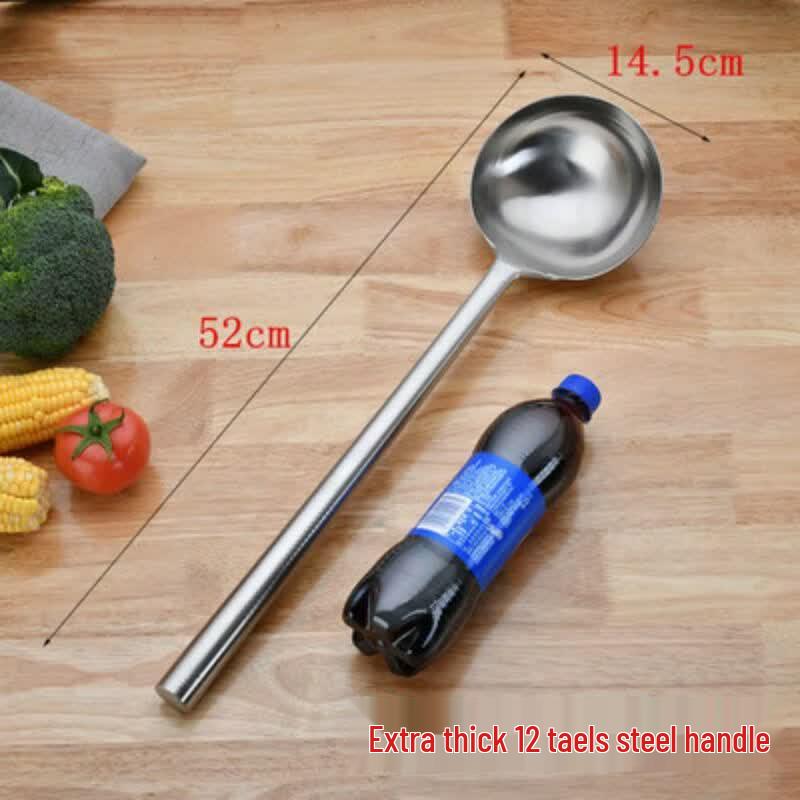 Qianxing Extra Thick Stainless Steel Chef s Wok Ladle