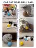 Interactive Sisal Cat Scratching Ball Toy For Kitten Teeth Cleaning Anti Bite 8CM Super Big Cat Ball Sounding Toy Pet Supplies