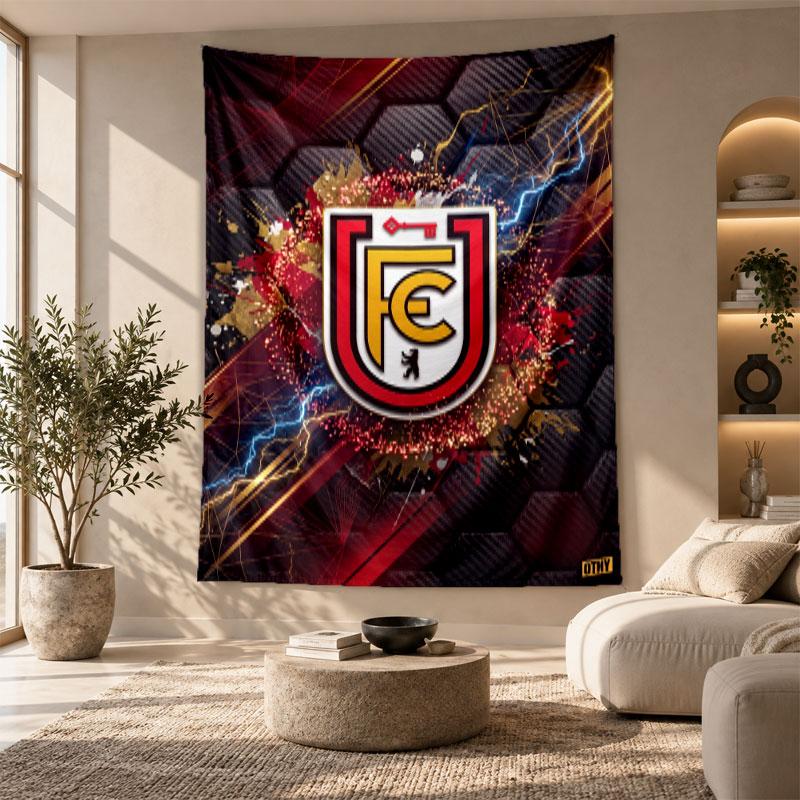 Decorative Tapestry,Union Berlin FC Printed Wall Art, Lightweight Wall Hanging For Bedroom Background