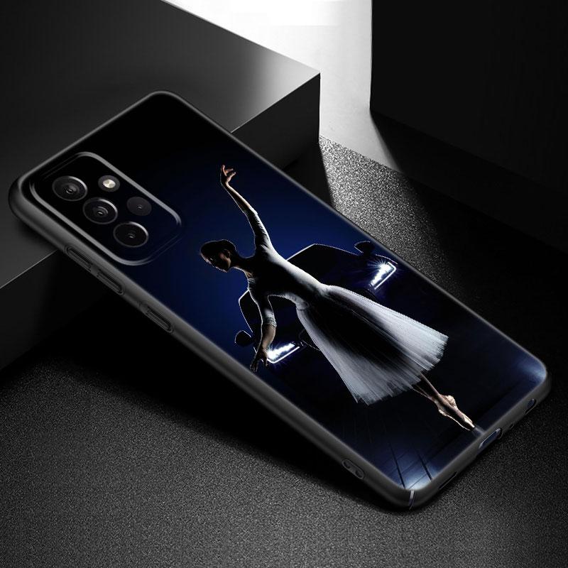 Ballet Dancer Phone Case For Samsung Galaxy A21 A30 A50 A52 S A13 A22 A32 A33 A53 A73 5G A11 A12 A31 A51 A70 A71 A72 Black Cover