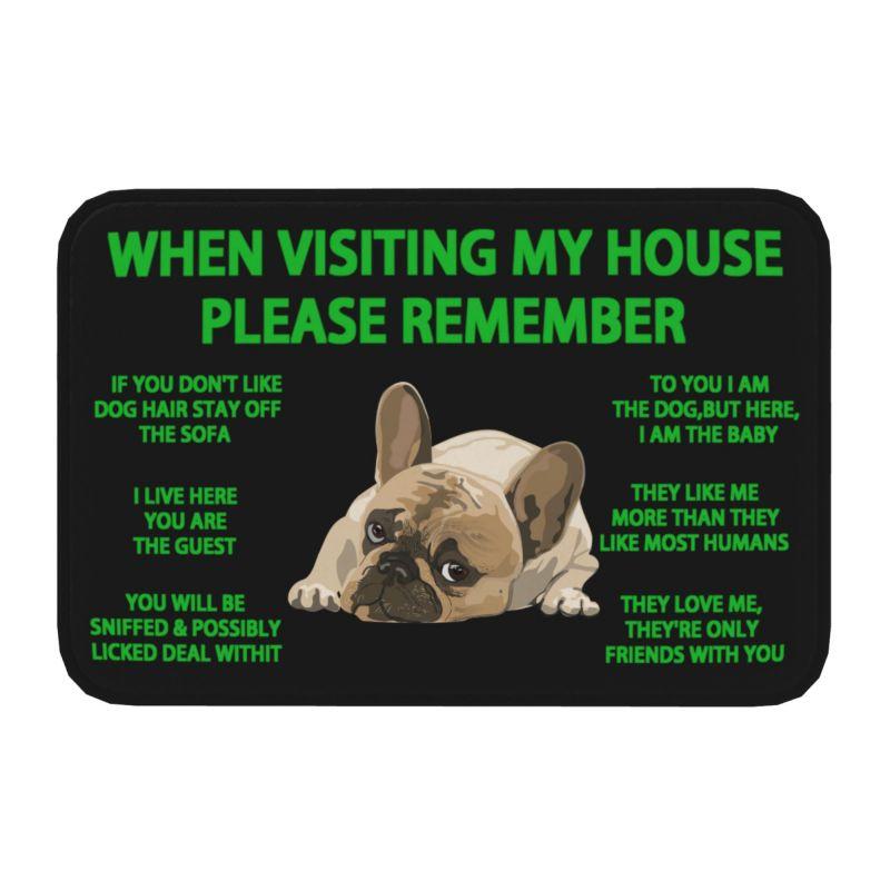 Lovely Pug Dog Front Door Floor Entrance Mats Outdoor Bathroom Kitchen Doormat Garden Carpet Rug