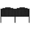VidaXL Tête de lit Noir 206x4x110 cm Bois massif de pin 818494