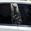 2 Stück Sensenmann Aufkleber Auto B-Säulen Aufkleber DIY Vinyl Wasserdicht Auto Türsäulen Aufkleber Geeignet für die meisten Auto-Mittelpfosten